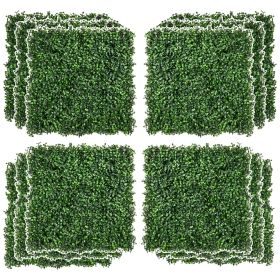 12-Piece 19.75" x 19.75" Milan Artificial Grass, Water Drainage, & Soft Feel, Light Green 12-Piece 19.75" x 19.75" Milan Artificial Grass, Water Drainage, & Soft Feel, Light Green