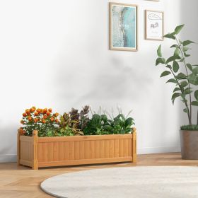 Wooden Rectangular Garden Bed with Drainage System Wooden Rectangular Garden Bed with Drainage System